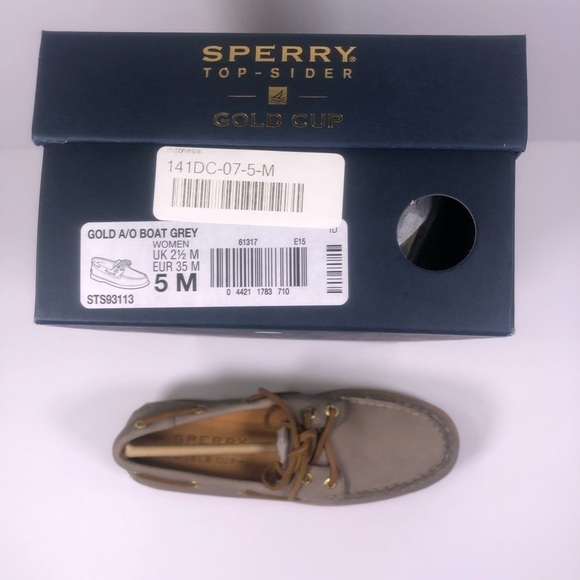 Sperry Topsider Gold Cup Grey Boat shoe - Picture 2 of 8